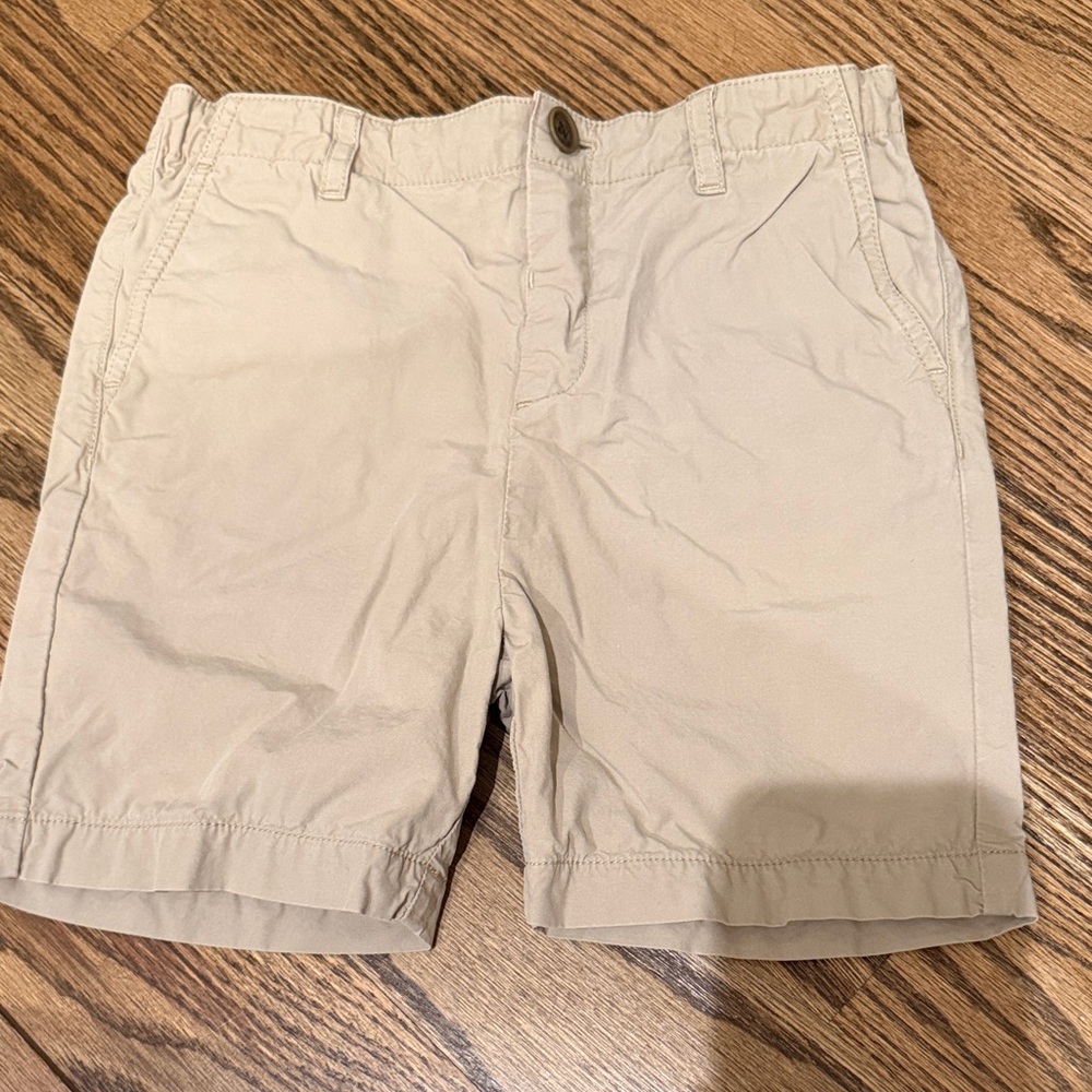 Burberry Men's Tan Flat Front Shorts